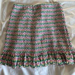 Zara Floral Pull on Skirt